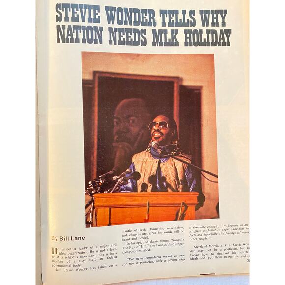 Sepia Magazine, Dec. 1980. Cover: Stevie Wonder on MLK, Black Memorabilia GUC - Picture 8 of 15